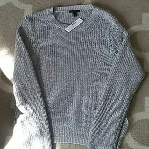 J Crew metallic long sleeve sweater
